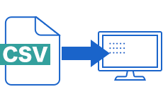 データのCSVインポート